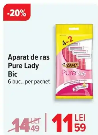 Carrefour Aparat de ras Pure Lady Bic Ofertă