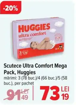 Carrefour Scutece Ultra Comfort Mega Pack, Huggies Ofertă