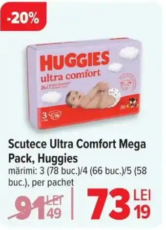 Carrefour Scutece Ultra Comfort Mega Pack, Huggies Ofertă