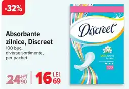 Carrefour Absorbante zilnice, Discreet Ofertă