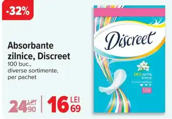 Carrefour Absorbante zilnice, Discreet Ofertă