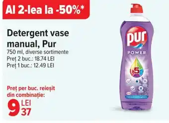 Carrefour Detergent vase manual, Pur Ofertă