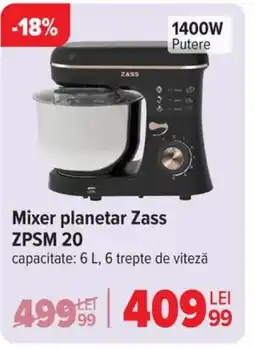 Carrefour Mixer planetar Zass ZPSM 20 Ofertă