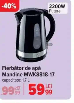 Carrefour Fierbător de apă Mandine MWK8818-17 Ofertă