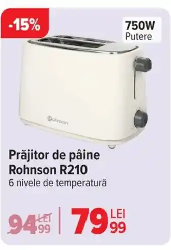 Carrefour Prăjitor de pâine Rohnson R210 Ofertă