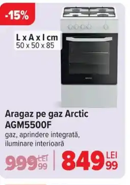 Carrefour Aragaz pe gaz Arctic AGM5500F Ofertă