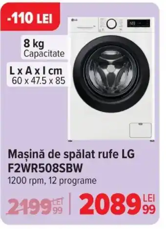 Carrefour Maşină de spălat rufe LG F2WR508SBW Ofertă