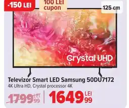 Carrefour Televizor Smart LED Samsung 50DU7172 Ofertă