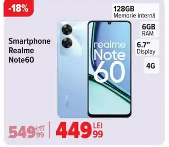 Carrefour Smartphone Realme Note60 Ofertă