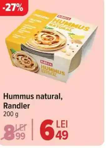 Carrefour Market Hummus natural, Randler Ofertă