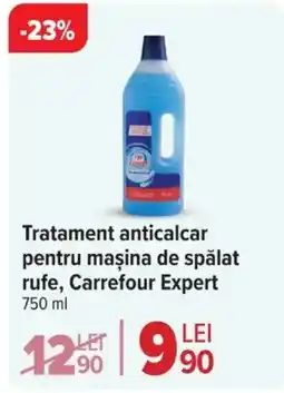 Carrefour Market Tratament anticalcar pentru maşina de spălat rufe, Carrefour Expert Ofertă