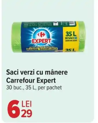 Carrefour Market Saci verzi cu mânere Carrefour Expert Ofertă