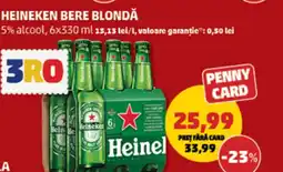 Penny HEINEKEN Bere blondă Ofertă