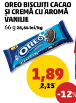 Penny Oreo biscuiti cacao și cremă cu aroma vanilie Ofertă