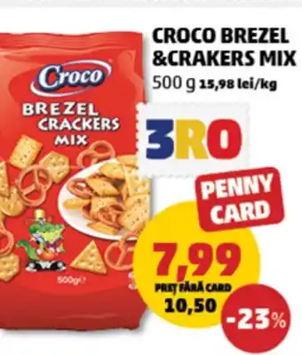 Penny Croco brezel &crakers mix Ofertă