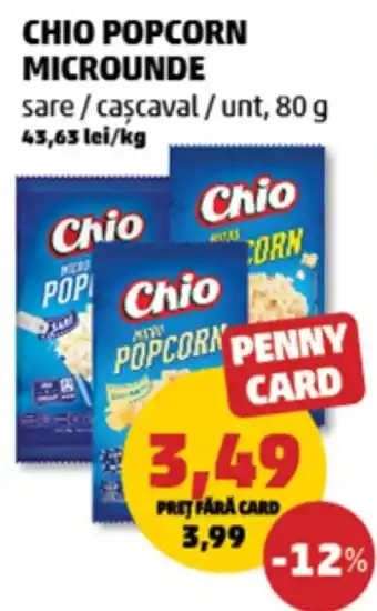 Penny CHIO Popcorn microunde Ofertă