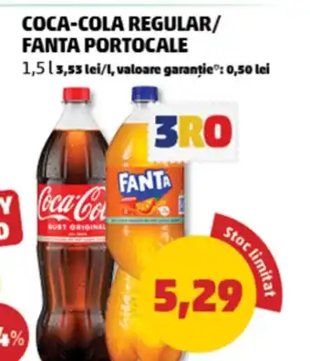 Penny Coca-cola regular/ fanta portocale Ofertă