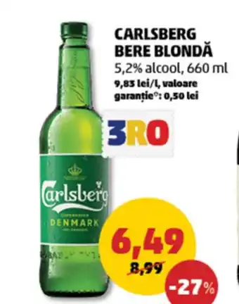 Penny CARLSBERG Bere blonda Ofertă