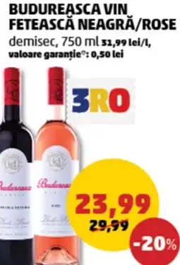 Penny Budureasca vin fetească neagră/rose Ofertă