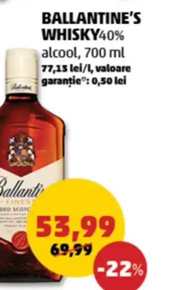 Penny Ballantine's whisky Ofertă