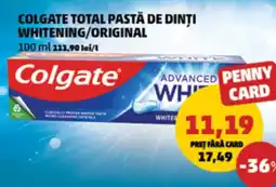 Penny Colgate total pastă de dinți whitening/original Ofertă