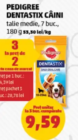 Penny Pedigree dentastix câini Ofertă