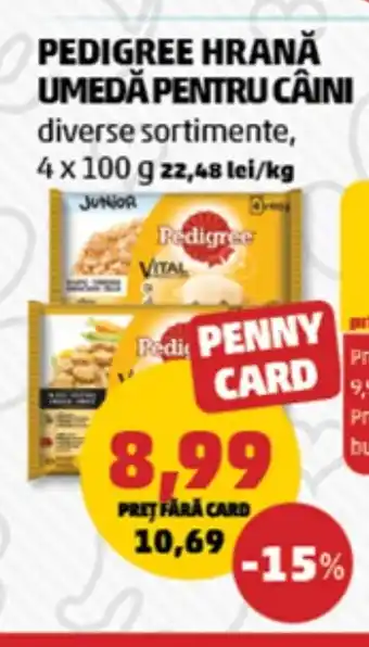 Penny Pedigree hrana umedă pentru câini Ofertă