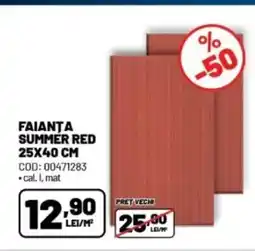 Ambient Faianta summer red Ofertă