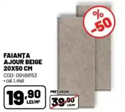 Ambient Faianta ajour beige Ofertă