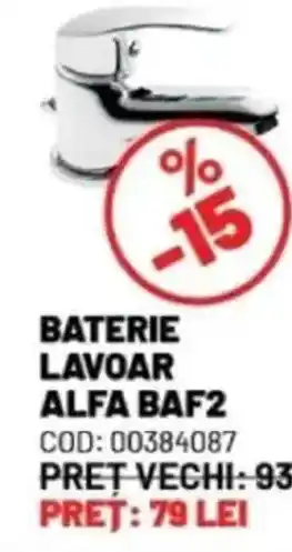 Ambient Baterie lavoar alfa baf2 Ofertă