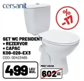 Ambient Set wc president + rezervor + сарас k08-028-ex3 Ofertă