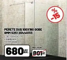 Ambient Perete dus 100x190 gobe S251 20440313 Ofertă