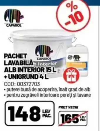 Ambient Pachet alb interior 15 l +unigrund 4l Ofertă