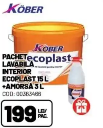 Ambient Pachete lavabila interior ecoplast 15 l +amorsa 3 l Ofertă