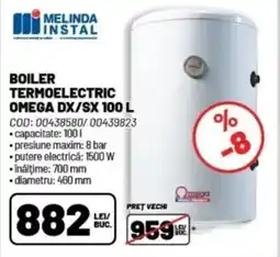 Ambient Boiler termoelectric omega dx/sx Ofertă