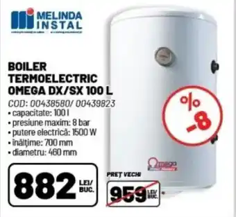 Ambient Boiler termoelectric omega dx/sx Ofertă