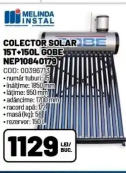 Ambient Colector solar be 15t+150l gobe nep10840179 Ofertă