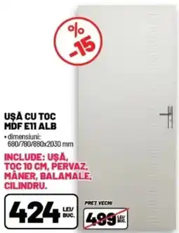 Ambient Ușă cu toc mdf E11 alb Ofertă