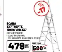 Ambient Scară 3x7 trepte 150 kg vhr 3x7 Ofertă