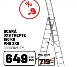 Ambient Scară 3x9 trepte 150 kg vhr 3x9 Ofertă