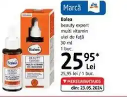 DM Balea beauty expert multi vitamin ulei de faţă Ofertă