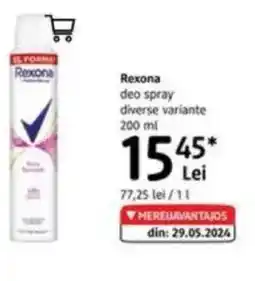 DM Rexona deo spray Ofertă