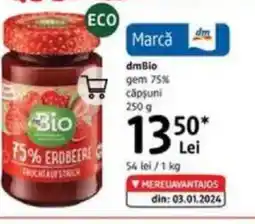 DM dmBio gem 75% căpşuni Ofertă