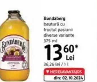 DM Bundaberg bautură cu fructul pasiunii Ofertă