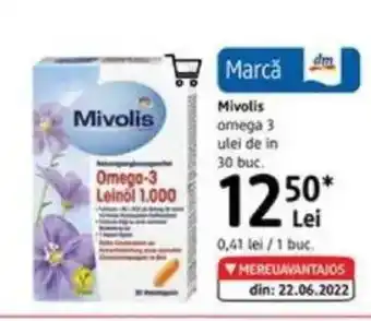 DM Mivolis omega 3 ulei de in Ofertă