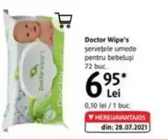 DM Doctor Wipe's şerveţele umede pentru bebeluşi Ofertă