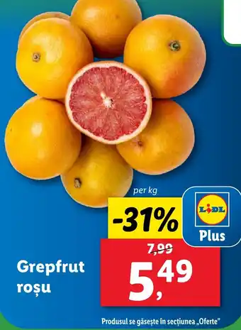 Lidl Grepfrut roşu Ofertă