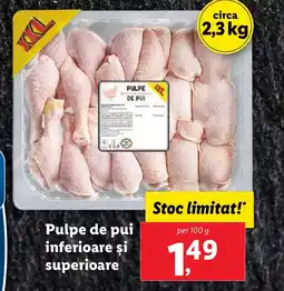 Lidl Pulpe de pui inferioare şi superioare Ofertă