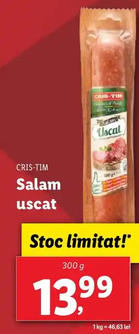 Lidl CRIS-TIM Salam uscat Ofertă