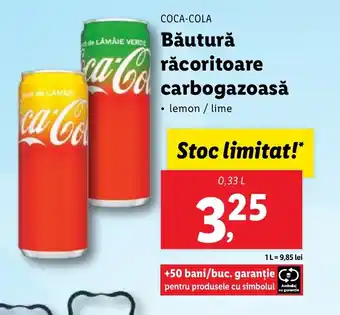 Lidl COCA-COLA Băutură răcoritoare carbogazoasă Ofertă